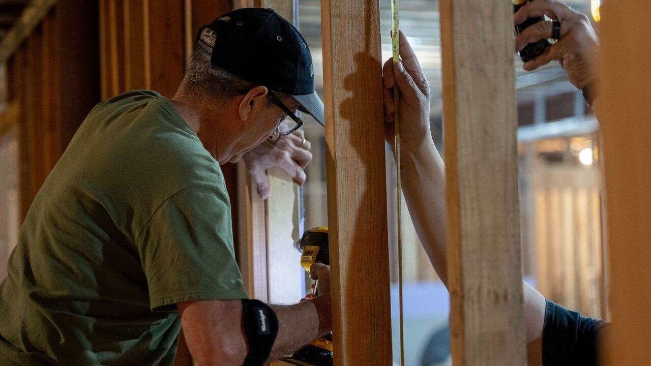 man doing construction