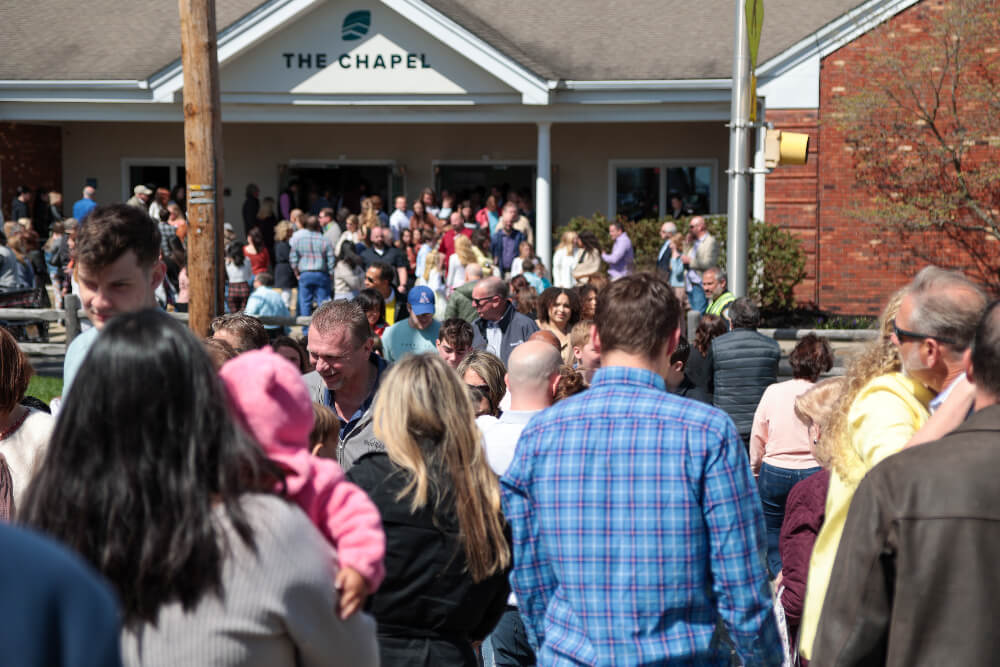 crowd walking