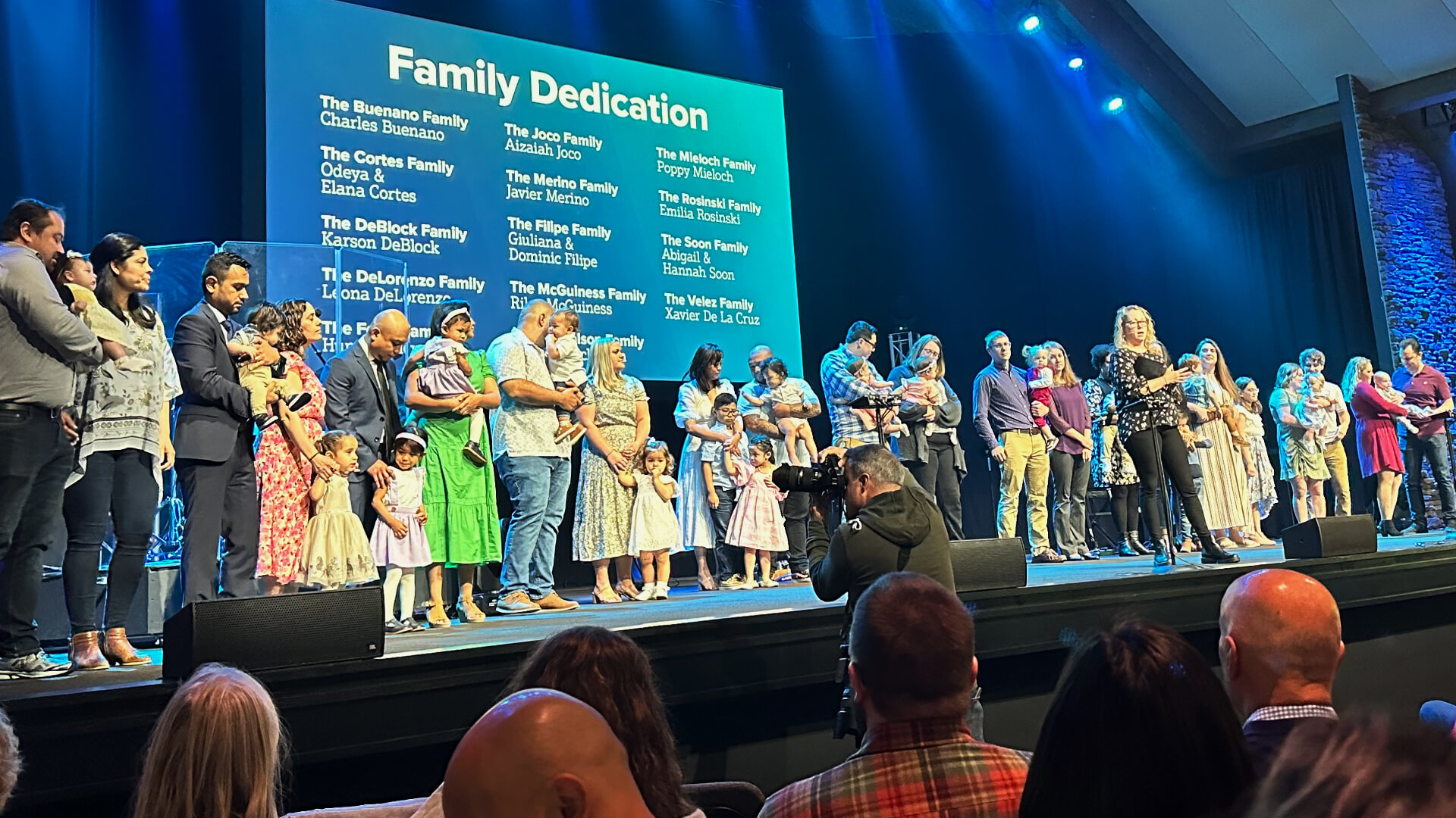 family praying
