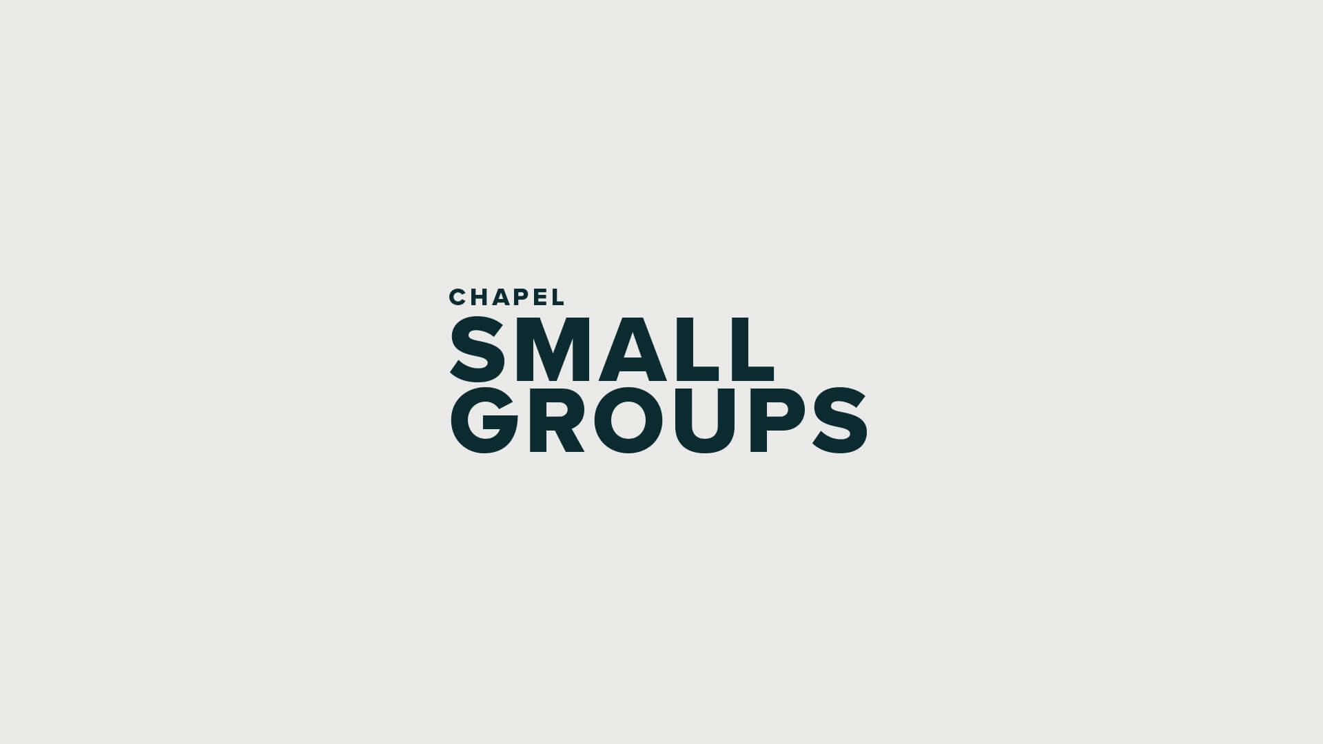 chapel small groups logo