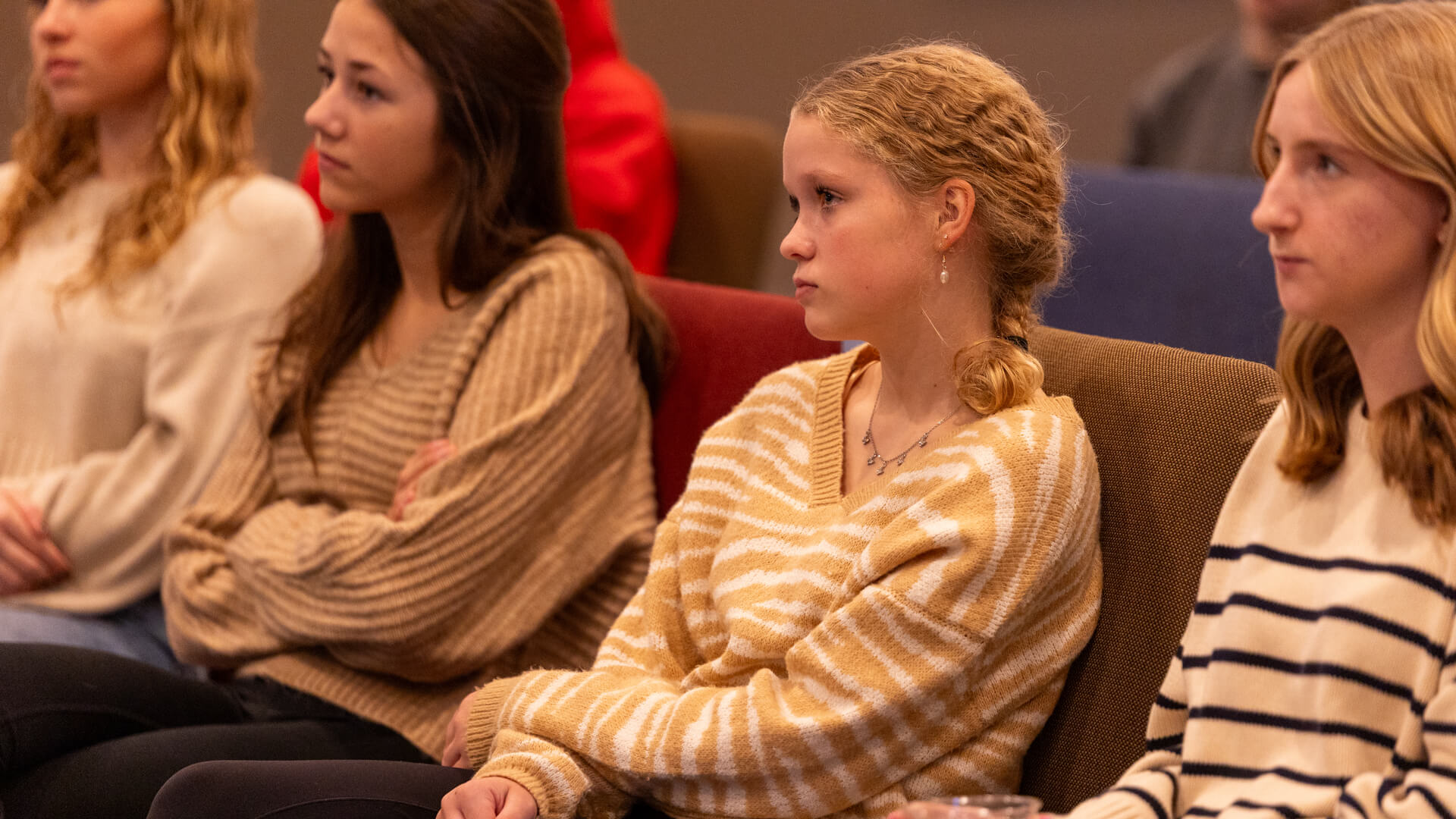 girls sitting